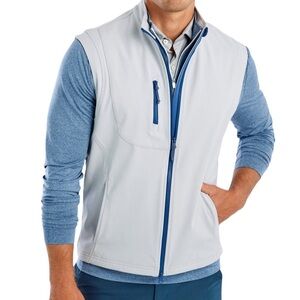 Johnnie-O Woodway Knockdown Prep-formance Golf Wind Vest XL Chrome NWT $168